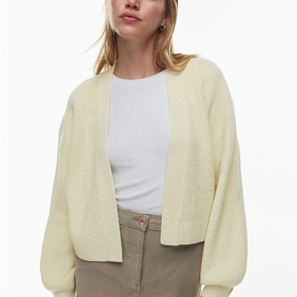 Aritzia Wilfred Unwind Merino Wool Waist Cardigan - Picture 4 of 6